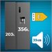 Frigorífico Bolero CoolMarket SBS 559 Dark E Cecotec Gris