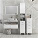 Mueble Auxiliar Baño Melamina de Madera kleankin, hogar - baño Blanco