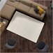 Alfombra geométrica con relieve BARESA - ATTICGO 133x190 Plateado