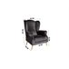 Sillón FLORENCIA decorativo color negro Negro