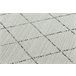 Alfombra de cuerda sisal COLOR Rombos Cuadrados 140x200 Gris