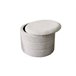 Puff redondo EVAN 45x36cm color beige Beige