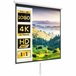 Pantalla de Proyector Plástico, Metal HOMCOM Blanco