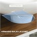 Conjunto de Baño Melamina de Madera kleankin Multicolor