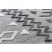 Alfombra MAROC P659 azteca Étnico Franjas Bereber marroquí 80x150 Gris