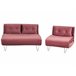Beliani Conjunto de sofás VESTFOLD Rosa