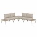 Set de jardín BIARRITZ con sofá y mesa de centro color blanco Blanco/ Madera
