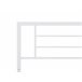 Beliani Cama con somier Metal CUSSET 187x209 Blanco