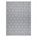 Alfombra de cuerda sisal FLAT 48655/637 Cubos 3D 120x170 Gris