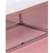 Banco diseño tapizado en polipiel con acero cromado - Praga 131x48 Blanco