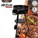 Barbacoa carbón portátil Aktive Negro