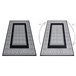 Alfombra GLOSS moderno elegante marco griego 280x370 Gris