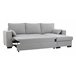 Chaise longue con cama MARLON reversible 3 plazas gris Gris