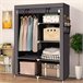 Armario Vestidor Tela Con Puertas Cremallera Nyana Home Gris