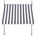 Toldo articulado barras telescópicas 300x120 Blanco/ Azul
