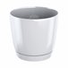 2x Maceta redonda de plastico Coubi Round P Blanco