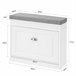 Banco Zapatero con 1 Cajón FSR82-K-W SoBuy Blanco