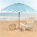 Aktive sombrilla de playa antiviento 8 varillas olas playa 220x220 Blanco/ Azul