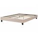 Beliani Cama con somier Poliéster ROANNE 149x211 Beige
