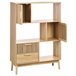 Beliani Librería LYNWOOD Madera Clara