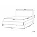 Beliani Cama con somier Poliéster CORIO 193x219 Crema