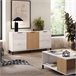 Aparador de Salón Comedor Tokio Estilo Nórdico Blanco/ Madera