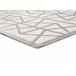 Alfombra geométrica con relieve FLORA - ATTICGO 80x150 Plateado