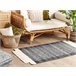 Beliani Alfombra de pelo corto ATLANTI 80x150 Blanco/ Beige