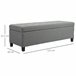 Banco de Almacenamiento 125x49 Gris