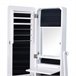 Joyero de Pie con Espejo MDF HOMCOM, hogar - decoración hogareña Blanco