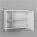 Armario de Baño MDF HOMCOM, hogar - baño Blanco