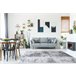Alfombra MEFE moderna 2783 Mármol Structural dos niveles 160x220 Gris