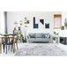 Alfombra MEFE moderna 8725 Huella dactilar Structural 140x190 Gris