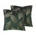 Beliani Cojín decorativo FREESIA 45x45 Verde Oscuro