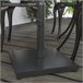 Soporte para Parasol Cemento, Metal Outsunny 40x40 Negro