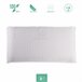 Almohada Látex - Funda Extraíble Aloe Vera 80x34 Blanco Veta