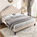 Marco de la cama Beige