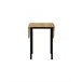 Set Mesa y 2 Sillas - Modelo LEVA - Sobre+asiento MDF - Estructuras Metal Roble