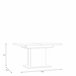 Mesa de comedor extensible roble VERONA Roble