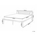 Beliani Cama con somier Metal CUSSET 147x209 Blanco