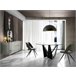 ANGEL CERDA Silla comedor tapizada tela gris Negro