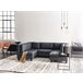 Beliani Sofá modular Piel sintética UNSTAD Negro