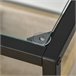 Mesa Consola Vidrio Templado, MDF, Metal HOMCOM 108 Negro