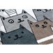 Alfombra FUN Gatti para niños gatos animales 120x170 Blanco/ Gris