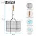 WELL HOME - Parrilla para hamburguesas Grill Rack antiadherente Negro