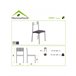 Set 4 sillas de cocina Simil Piel SIDNEY Beige