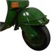 Barra botellero moto vespa de metal y madera Verde