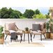 Beliani Conjunto bistro LAURETO Beige