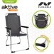 Silla plegable de aluminio fija Aktive Gris