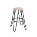 Taburete de bar LARS madera natural Natural